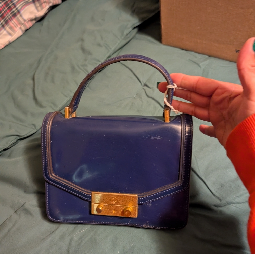 Tory Birch Elegant Blue Handbag